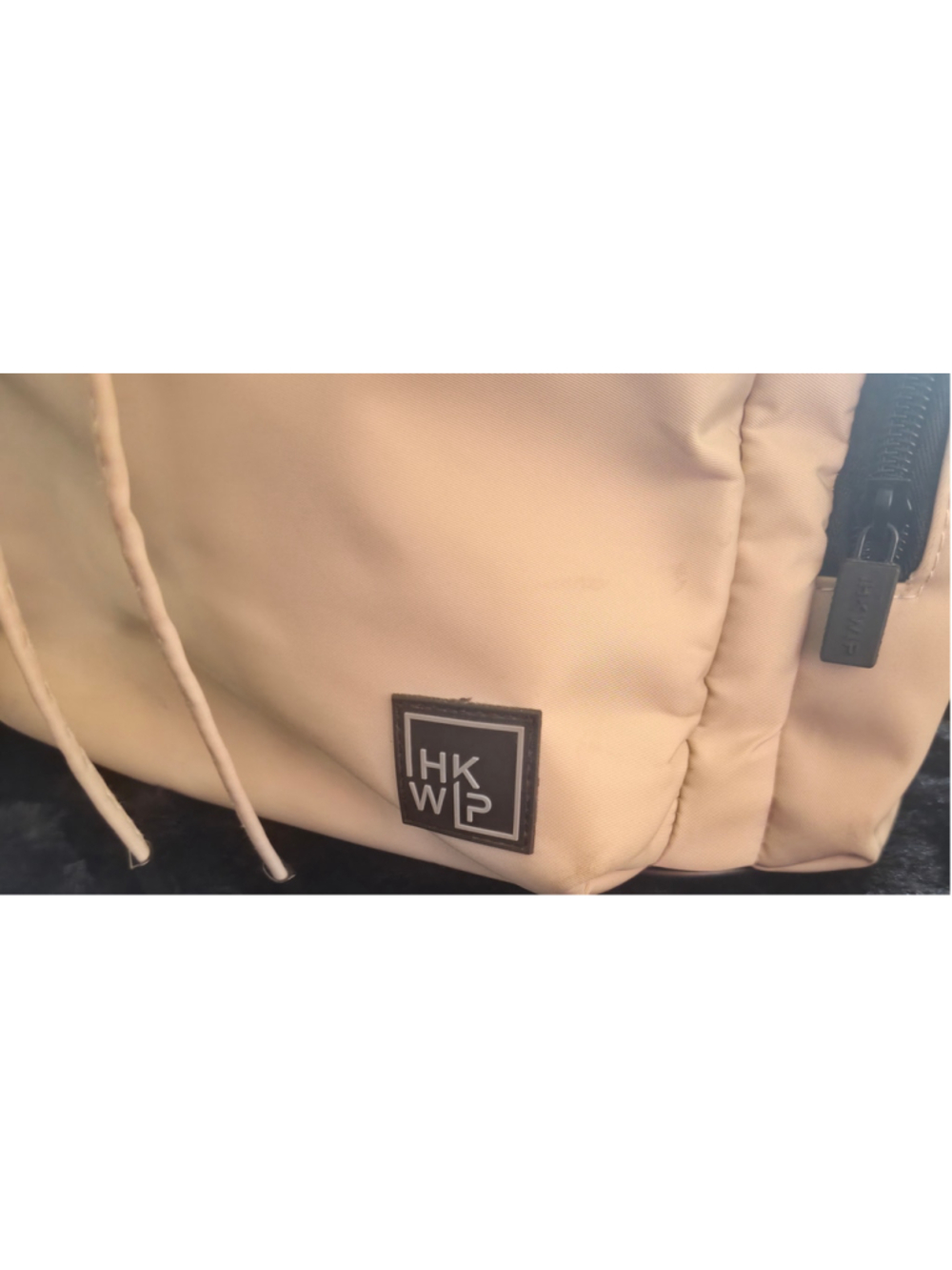 IHKWIP Cream Bucket Bag Minimalist Quiet Luxury Athleisure Crossbody Shoulder